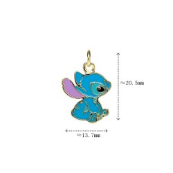Approx 13.7x20.5mm Pendant Enamel Mix Color Animal Gold Plated Charms Jewelry Special Gift For Women