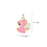 Approx 13.5x19.9mm Enamel Animal Gold Plated Mix Color Pendant Charms For Women Special Gift Jewelry