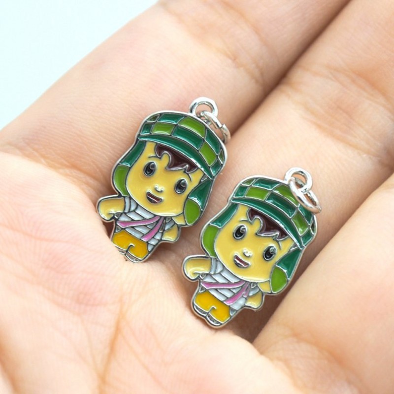 Approx 11.3x23.4mm Portrait Face Enamel Pendant Silver Plated Charms Special Gift Jewelry For Women