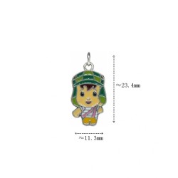Approx 11.3x23.4mm Portrait Face Enamel Pendant Silver Plated Charms Special Gift Jewelry For Women