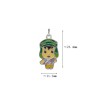 Approx 11.3x23.4mm Portrait Face Enamel Pendant Silver Plated Charms Special Gift Jewelry For Women