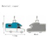Approx 17x15mm Pendant Touring Car Enamel Silver Plated Charms For Women Jewelry Special Gift