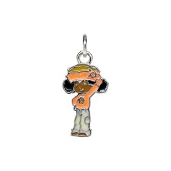 Approx 9.4x20.9mm Little Girl Enamel Pendant Silver Plated Charms Special Gift For Women Jewelry