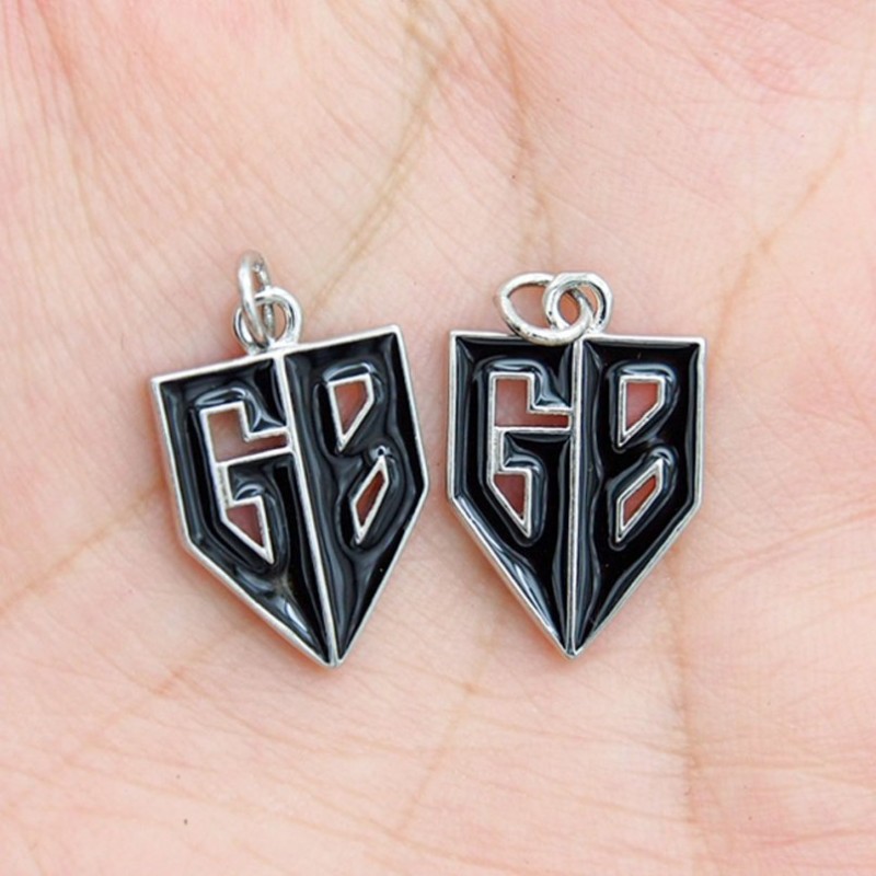 Approx 13.6x23.3mm Letter Silver Plated Enamel Pendant Charms For Women Special Gift Jewelry