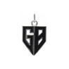Approx 13.6x23.3mm Letter Silver Plated Enamel Pendant Charms For Women Special Gift Jewelry