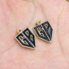 Approx 13.5x23.7mm Gold Plated Pendant Enamel Letter Charms Special Gift Jewelry For Women
