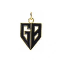 Approx 13.5x23.7mm Gold Plated Pendant Enamel Letter Charms Special Gift Jewelry For Women