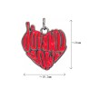 Approx 18.2x21mm Enamel Letter Point Gun Plated Pendant Black Her Charms Jewelry For Women Special Gift