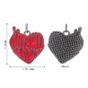 Approx 18.2x21mm Enamel Letter Point Gun Plated Pendant Black Her Charms Jewelry For Women Special Gift
