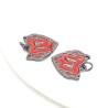 Approx 16.4x20.2mm Letter Point Pendant Black Gun Plated Her Charms Jewelry Special Gift For Women