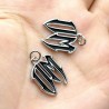 Approx 16.2x23.9mm Enamel Letter Silver Plated Pendant Charms For Women Special Gift Jewelry