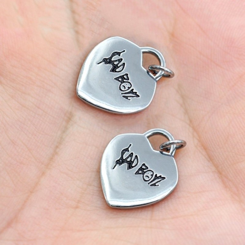 Approx 18x15mm Silver Plated Her Black Pendant Enamel Letter Point Charms Special Gift Jewelry For Women