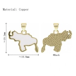  Enamel Venezuela Map Jewelry Gold Plated Copper Metal Pendant