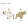 Enamel Venezuela Map Jewelry Gold Plated Copper Metal Pendant