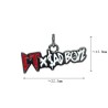 Approx 22.5x13.8mm Gun Plated Black Pendant Enamel Letter Charms Special Gift For Women Jewelry