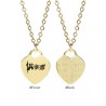 18x2inch Letter Point Chains Necklaces Enamel Her Gold Plated Black Necklace For Women Jewelry Special Gift