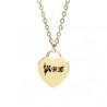 18x2inch Letter Point Chains Necklaces Enamel Her Gold Plated Black Necklace For Women Jewelry Special Gift