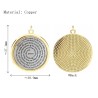 Approx 30.9x37.1mm Holy Bible Circle Shape Round Gold Plated Two Electroplated Dual Tone Pendant Special Gift