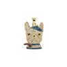 Approx 16.3x26.1mm Gold Plated Cubic Zirconia Dog Animal Invisible Setting Pendant Jewelry For Women Special Gift