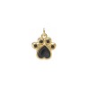 Approx 13.1x16.9mm Animal Puppy Footprint Cubic Zirconia Gold Plated Pendant Invisible Setting Charms For Women Special Gift