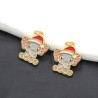 Approx 14.9x21.3mm Elephant Animal Buddhism Gold Plated Pendant Enamel Charms Special Gift Jewelry For Women