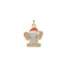 Approx 14.9x21.3mm Elephant Animal Buddhism Gold Plated Pendant Enamel Charms Special Gift Jewelry For Women