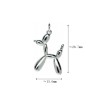 Approx 15.6x26.7mm Silver Plated Puppy Animal Pendant Special Gift Jewelry For Women