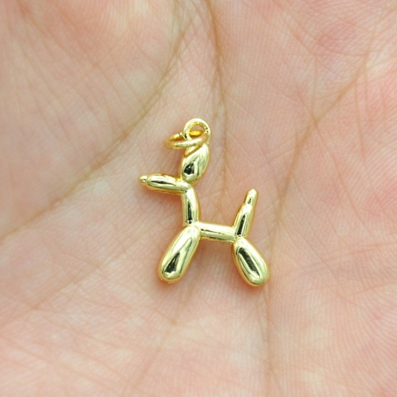 Approx 13x23mm Pendant Gold Plated Puppy Animal Charms Special Gift For Women Jewelry
