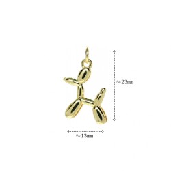 Approx 13x23mm Pendant Gold Plated Puppy Animal Charms Special Gift For Women Jewelry