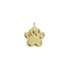Approx 15.7x19.1mm Pendant Animal Puppy Footprint Gold Plated Charms Jewelry Special Gift For Women