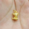 Approx 11.3x18.1mm Gold Plated Cubic Zirconia Invisible Setting Animal Puppy Pendant Charms For Women Special Gift Jewelry