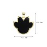 Approx 21.5x23.5mm Pendant Enamel Animal Footprint Gold Plated Charms For Women Special Gift Jewelry