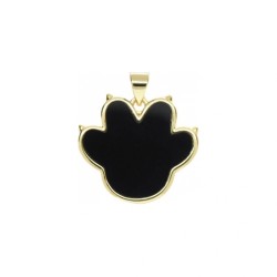 Approx 21.5x23.5mm Pendant Enamel Animal Footprint Gold Plated Charms For Women Special Gift Jewelry
