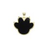 Approx 21.5x23.5mm Pendant Enamel Animal Footprint Gold Plated Charms For Women Special Gift Jewelry